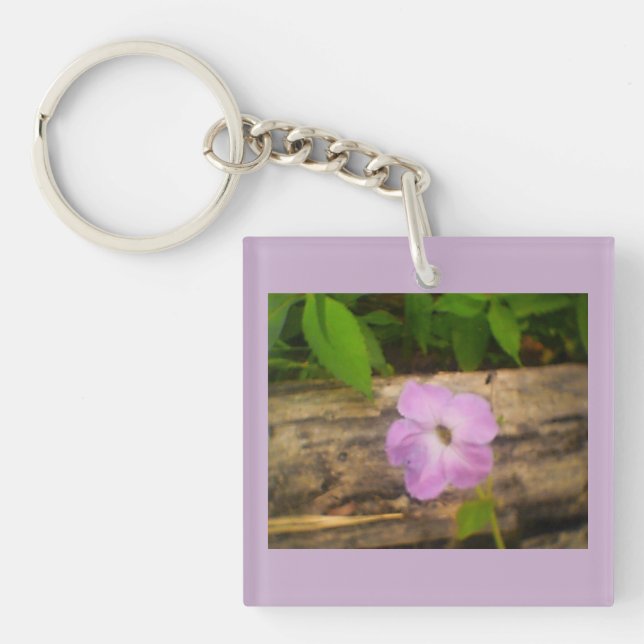 Llavero Púrpura Flor (Frente)
