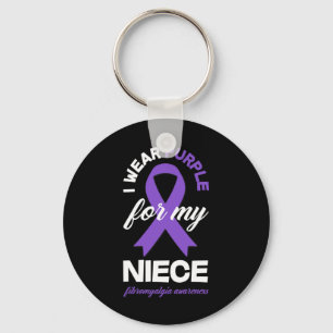 Llavero Púrpura Para Mi Niña Fibromialgia Conciencia 1
