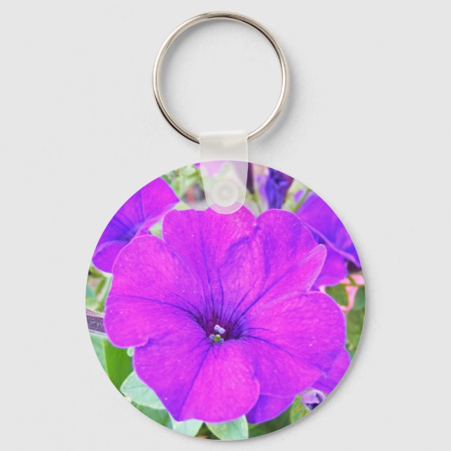 Llavero Púrpura Petunia (Anverso)
