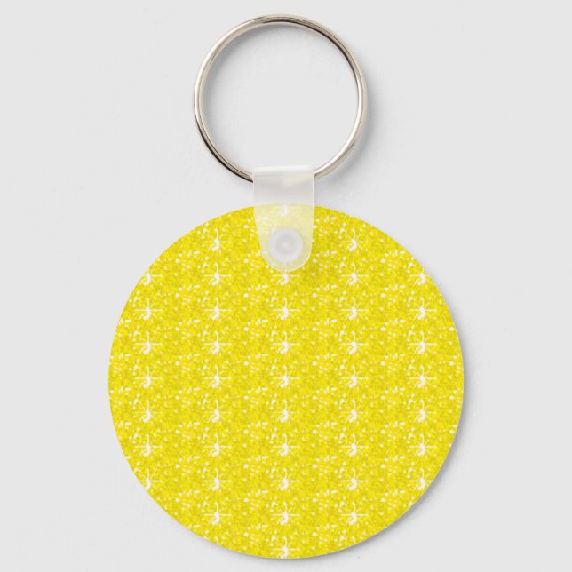 Llavero Purpurina Amarillo Keychain (Anverso)