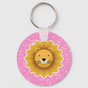 Llavero Purpurina de leones