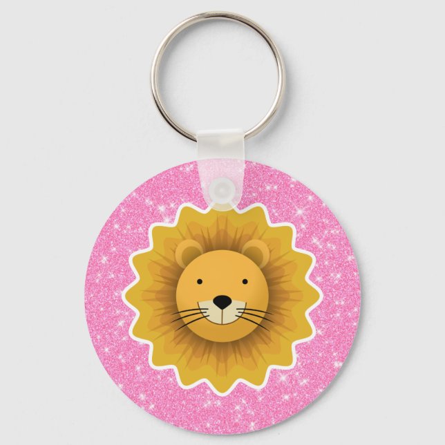 Llavero Purpurina de leones (Anverso)