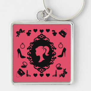 Llavero Purpurina Doll Birthday Glam Fashion