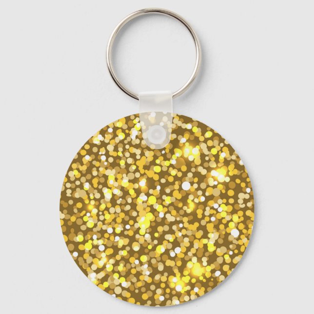 Llavero Purpurina dorado (Anverso)