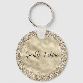 Llavero Purpurina Glitzy Gold de Champagne