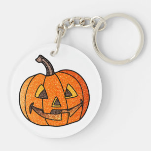 Llavero Purpurina Jack O'Lantern