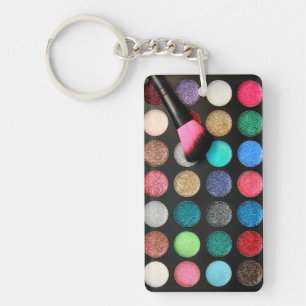 Llavero Purpurina Makeup Keychain