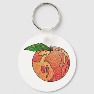 Llavero Purpurina Peach