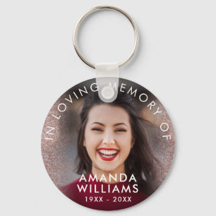 Llavero Purpurina Rosa: Conmemoración moderna de fotos