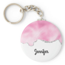 Purpurina Rosa y Plata Faux Borde elegante