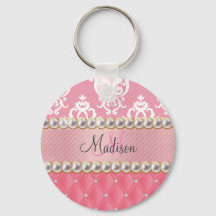 Purpurina rosado, Damask, envuelto en diamantes de