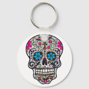 Llavero purpurina Sugar Skull
