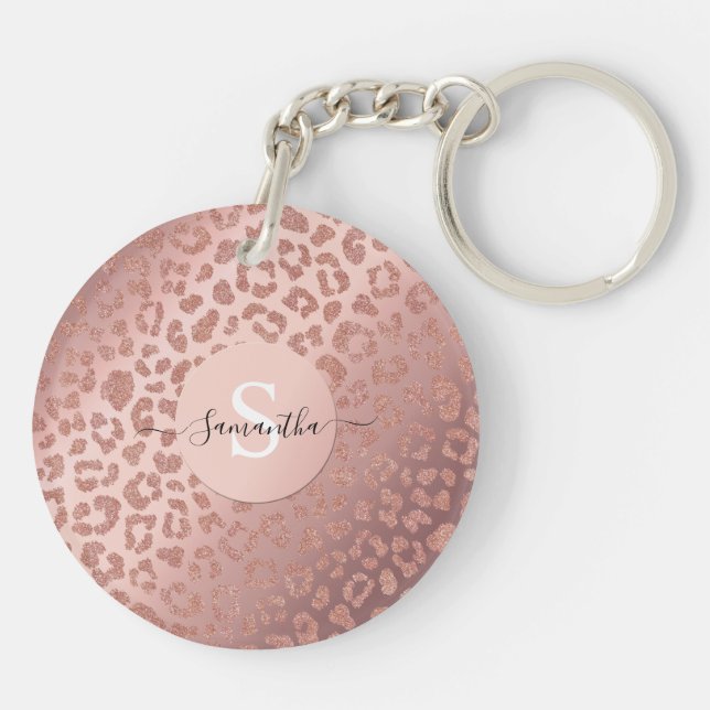 Llavero Purpurinoso de impresión para animales de enlucido (Atrás)