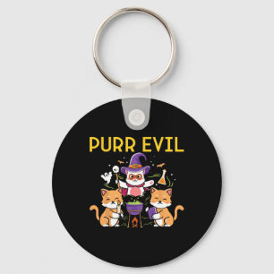 Llavero Purr Evil Halloween Cats Witch Fun espeluznante ga