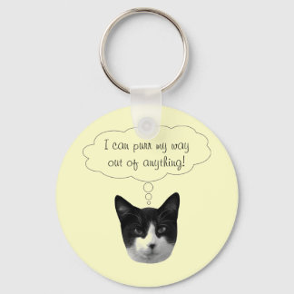 Llavero Purr mi salida de cualquier cadena de claves