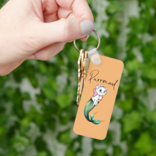 Llavero Purrmaid de gatito de gatito de comadreja - Diseño