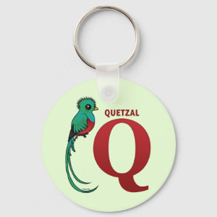 Llavero Q para el quetzal