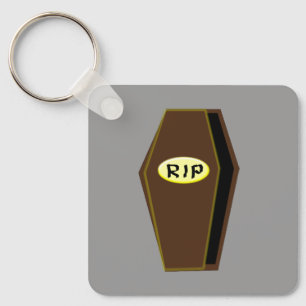 Llavero QEPD Personalizado del ataúd de Halloween