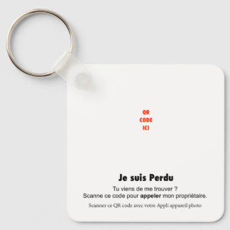 Llavero QR Code Anti-Perte Pour Clés, Animaux & Enfants