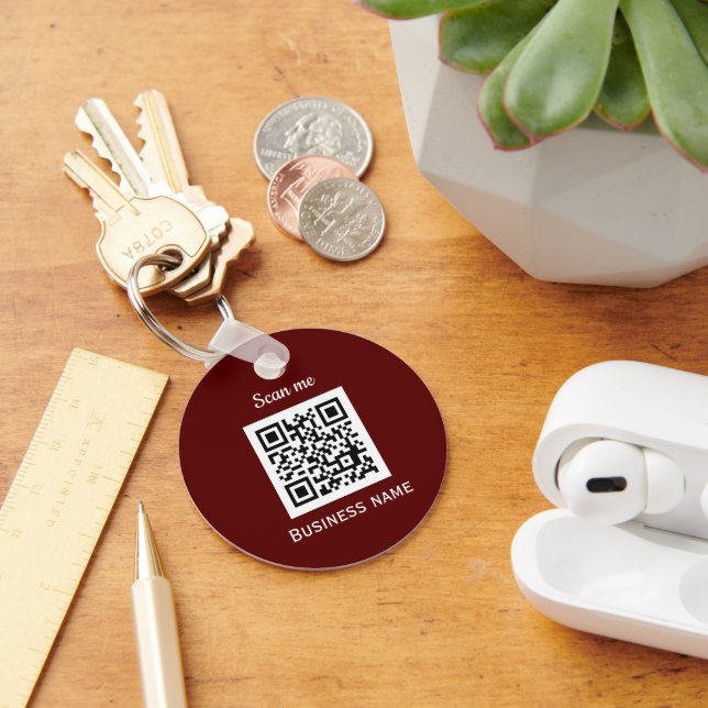 Llavero QR Code Business Logo Profesional Personalizado Bo (Escritorio )