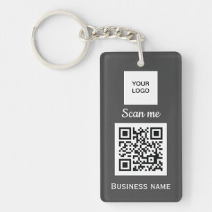 Llavero QR Code Business Logo Profesional Personalizado Gr