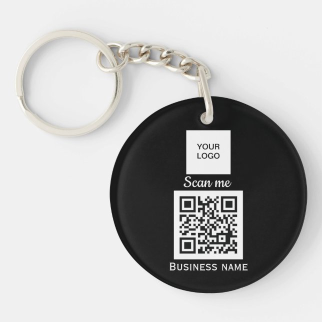 Llavero QR Code Business Logo Profesional Personalizado K  (Frente)