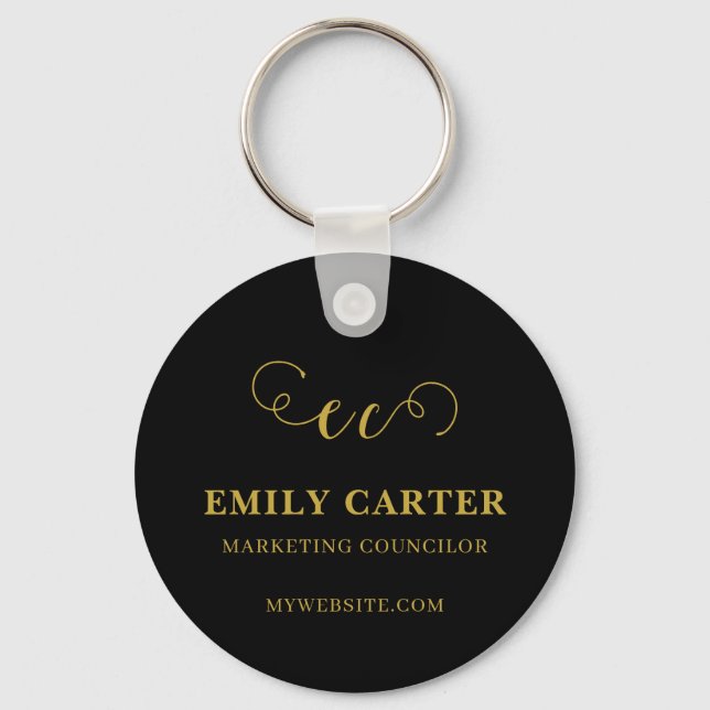 Llavero QR Code Business Name Promo Keychains (Anverso)