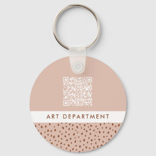 Llavero QR CODE departamento de oficina puntos de boho bei