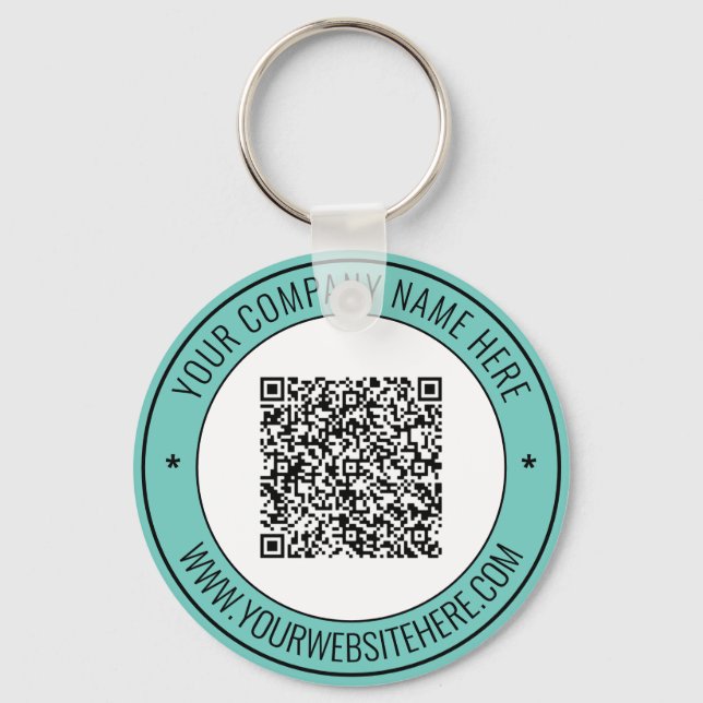 Llavero QR Nombre de código Sitio Web Keychain Business Pr (Anverso)