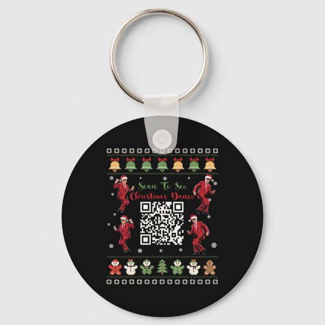 Llavero Qr Trump Código de Danza Presidente Navidades de C (Anverso)