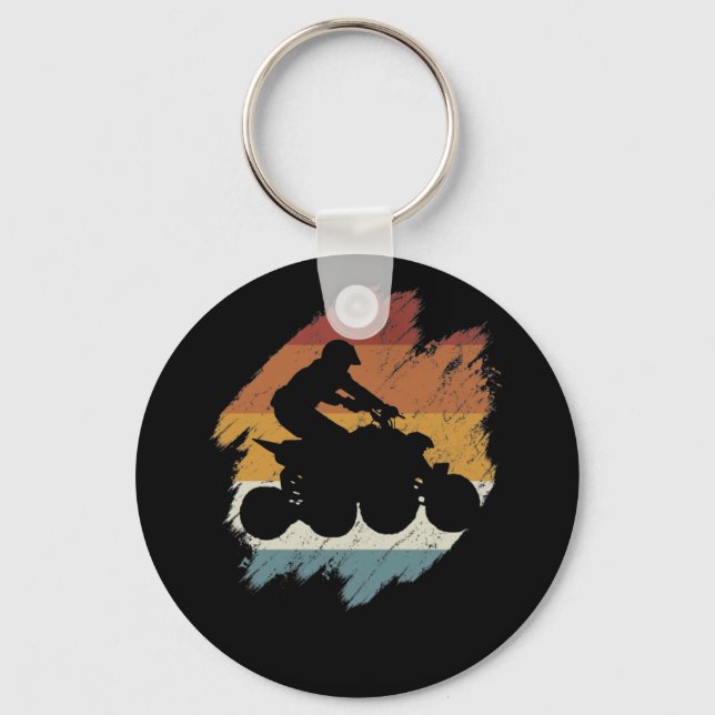 Llavero Quad retro vintage (Anverso)