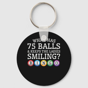 Llavero Qué 75 bolas mantienen a las damas sonrientes Bing
