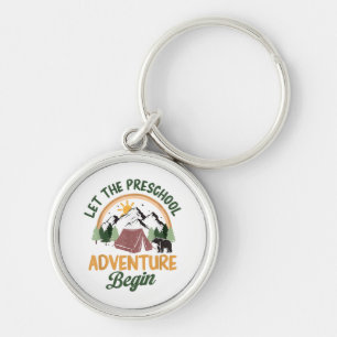 Llavero Que comience la aventura preescolar Camping de reg