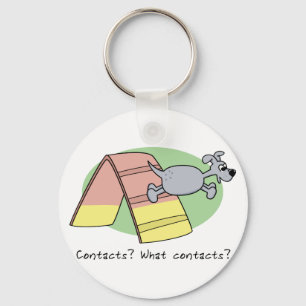 Llavero ¿Qué contactos? Keychain de la agilidad del perro