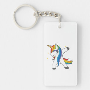 Llavero que frota del unicornio lindo único