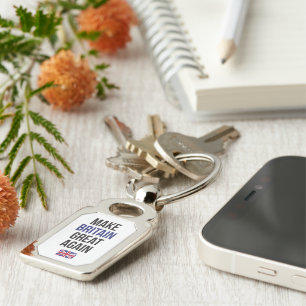 Llavero Que Gran Bretaña vuelva a ser grande, bandera brit