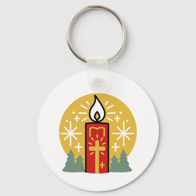 Llavero Que la fe sea tu mejor estrella de arte de las vel (Anverso)