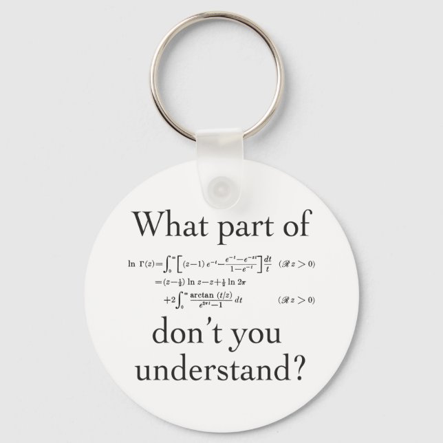 Llavero Qué parte de... (Anverso)