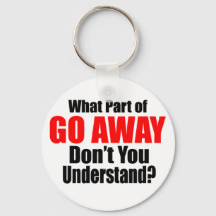 Llavero Qué parte de alejarse