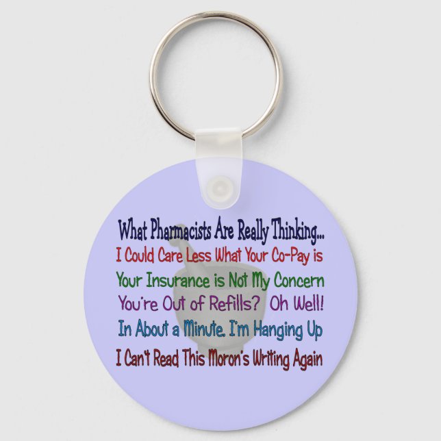 Llavero ¿Qué piensan los farmacéuticos? (Anverso)