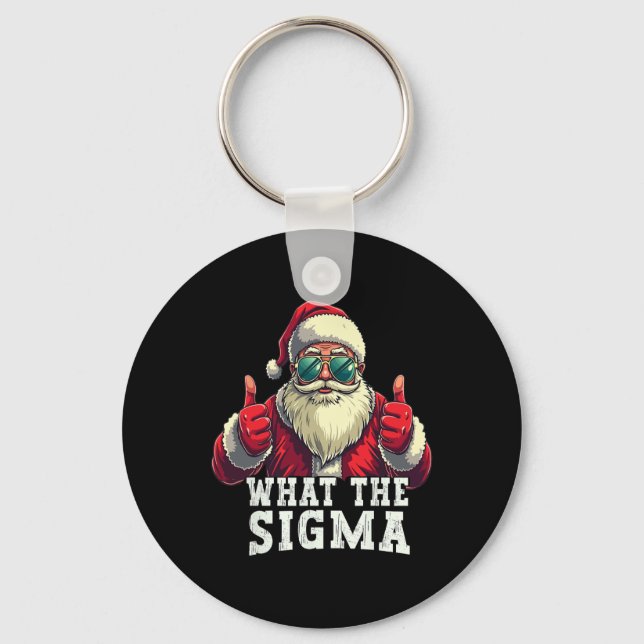 Llavero Qué Santa Sigma Divertido Meme De Navidad Xmas Riz (Anverso)