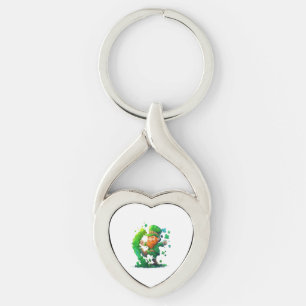 Llavero Qué suerte estar contigo mis dulces shamrock