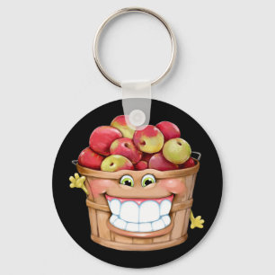 Llavero ¡¿Qué tal las manzanas?! ¡manzanas felices!