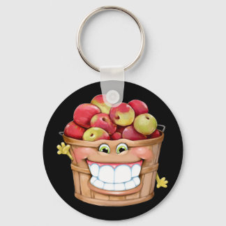 Llavero ¡¿Qué tal las manzanas?! ¡manzanas felices!