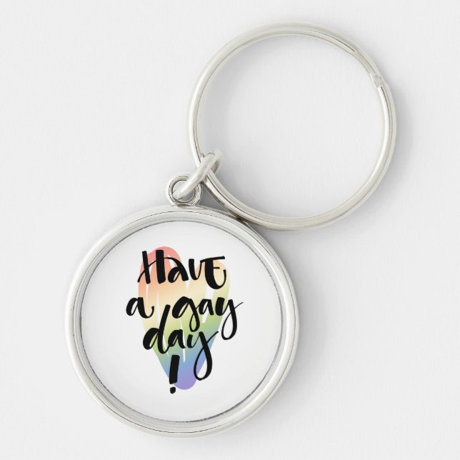 Llavero Que tengas un día gay (Frente)