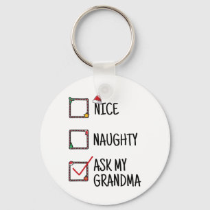 Llavero Qué traviesa preguntarle a mi abuela Navidades gra