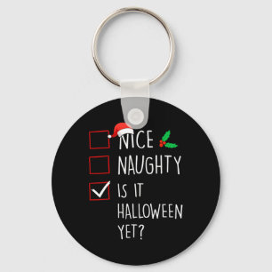 Llavero Qué travieso es Halloween pero Navidad familia