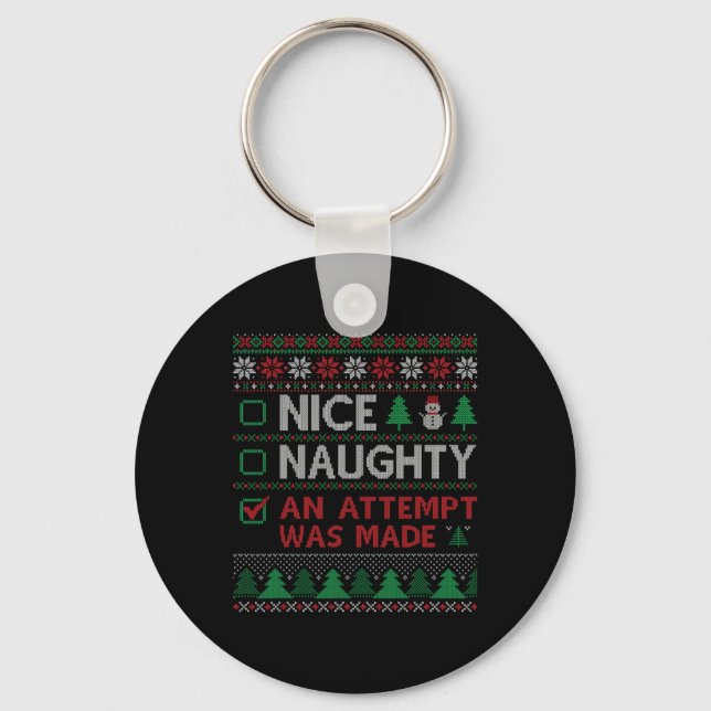 Llavero Qué travieso. Un intento de hacer gracioso a Santa (Anverso)