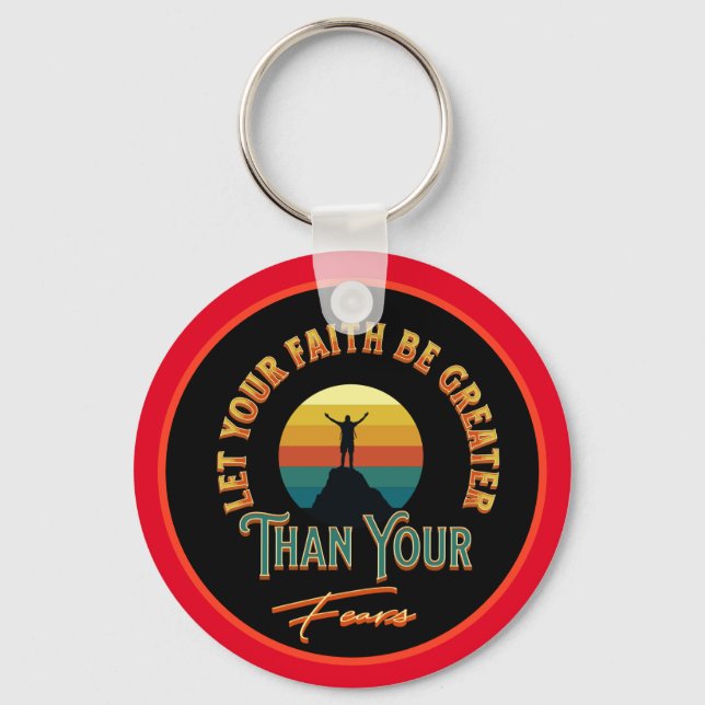Llavero Que Tu Fe Sea Mayor Que Tus Miedos (Anverso)
