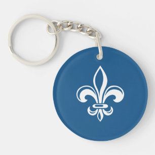 Llavero Quebec Francia flor de lis Francés - SUS COLORES